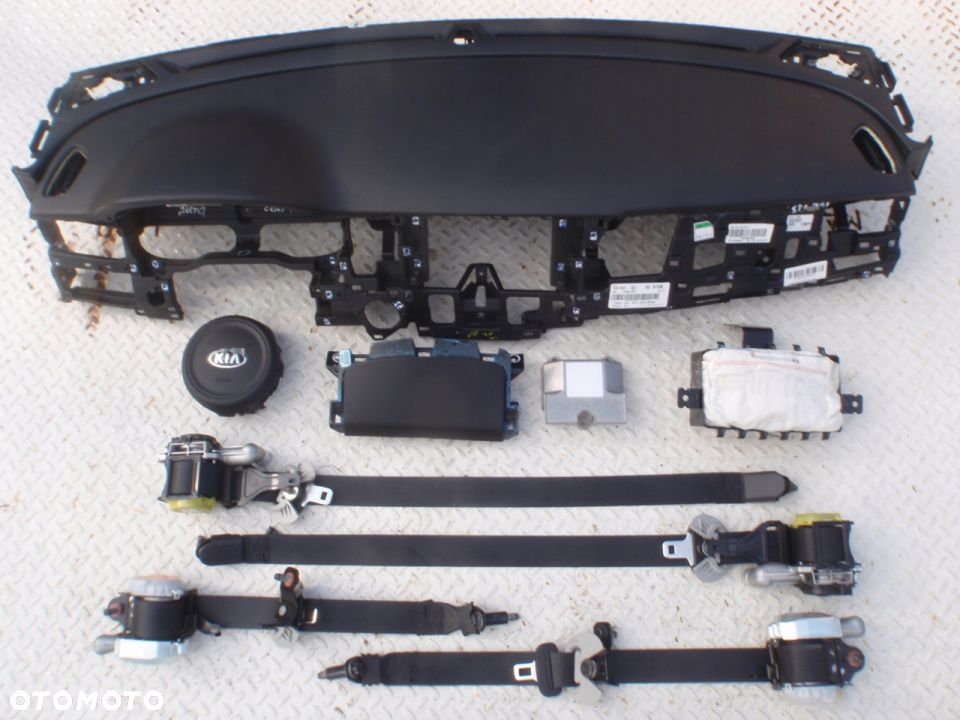 KIA NIRO DESKA KONSOLA KOKPIT PULPIT PÓŁKA PARAPET PODUSZKI AIRBAG PASY PAS naprawa regeneracja Raz2 - 2