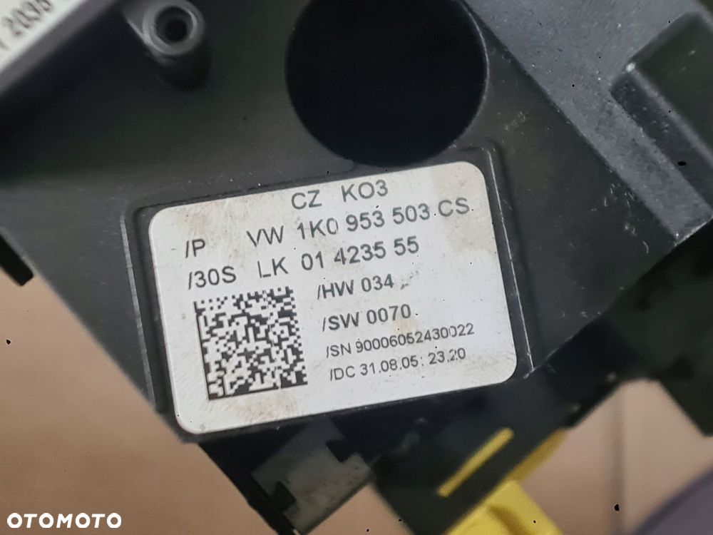 przełącznik zespolony taśma airbag 1k0953503cs vw touran golf v - 2