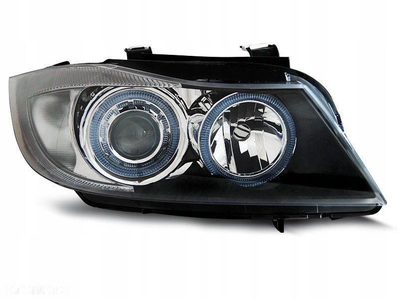 Lampy Reflektory Bmw E90 E91 05-08 Ringi Black R/Lhd - 1