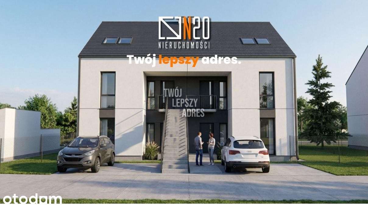 Nowe 3 pok z ogródkiem i miejscem postojowym