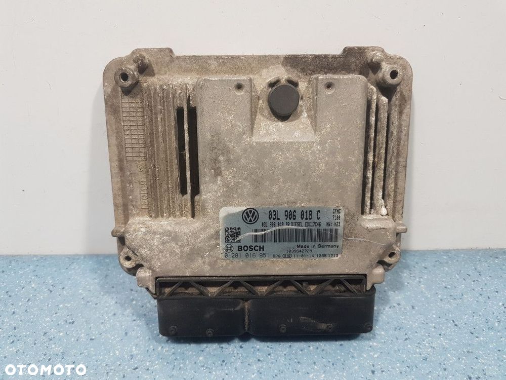 SKODA OCTAVIA II LIFT 2.0 TDI STEROWNIK SILNIKA 03L906018C CFHC - 1