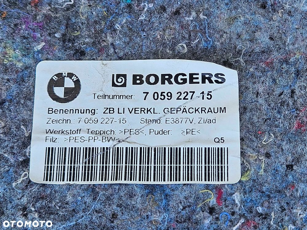 Boczek Boczki Bagaznika Tapicerka Wyciszenie BMW 3 E90 LCI Lift 2009r - 16