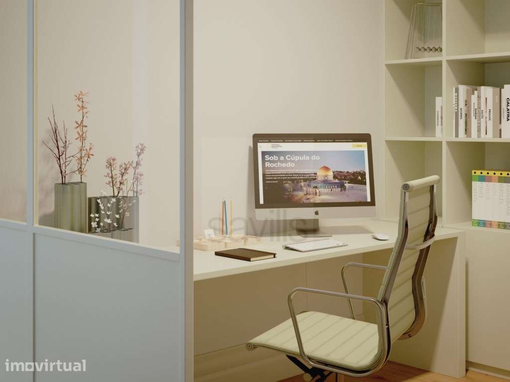 Apartamento T2 em Cedofeita com escritório e varanda - Grande imagem: 5/37