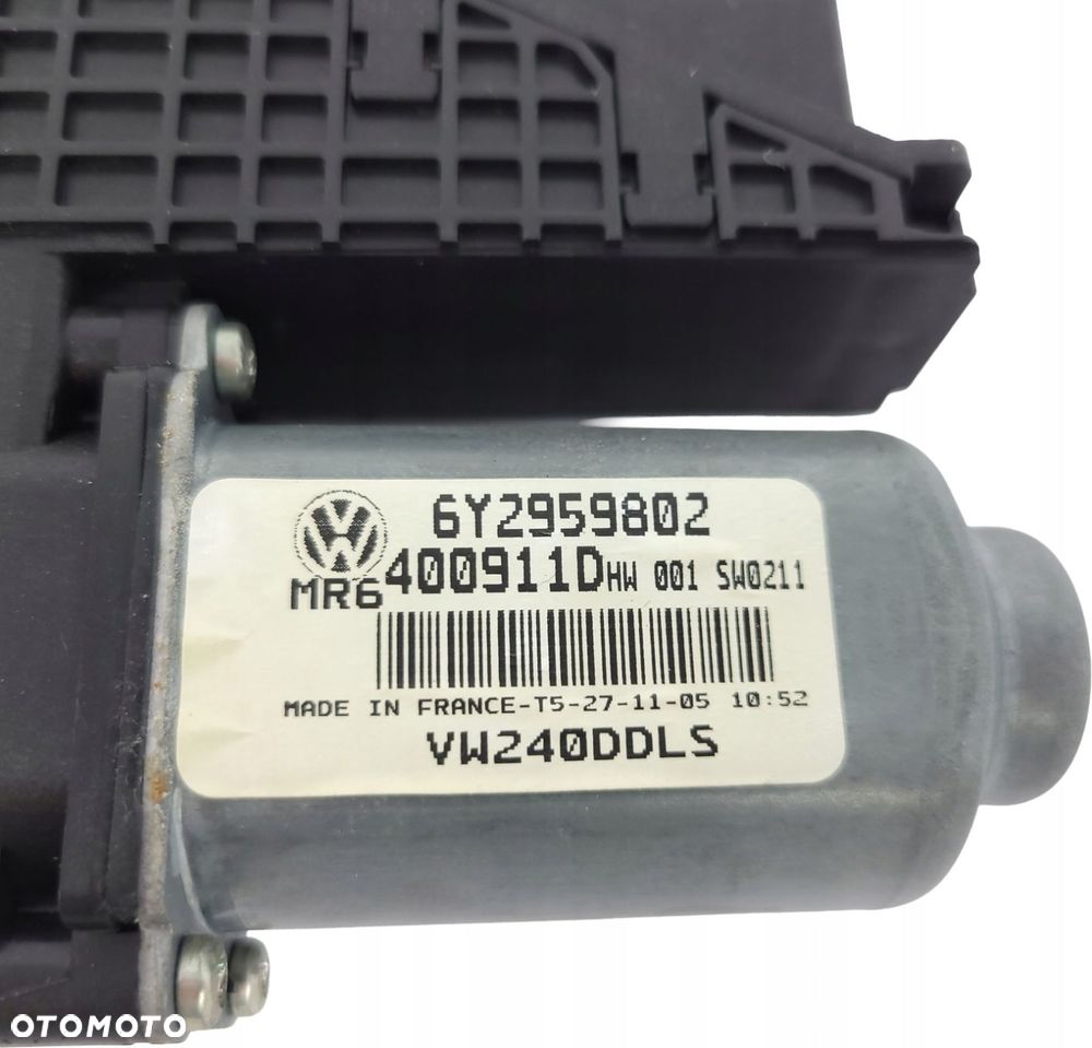 VW POLO 9N LIFT SKODA FABIA I SILNICZEK SZYBY PRZÓD PRZEDNI LEWY 6Y2959802 - 2