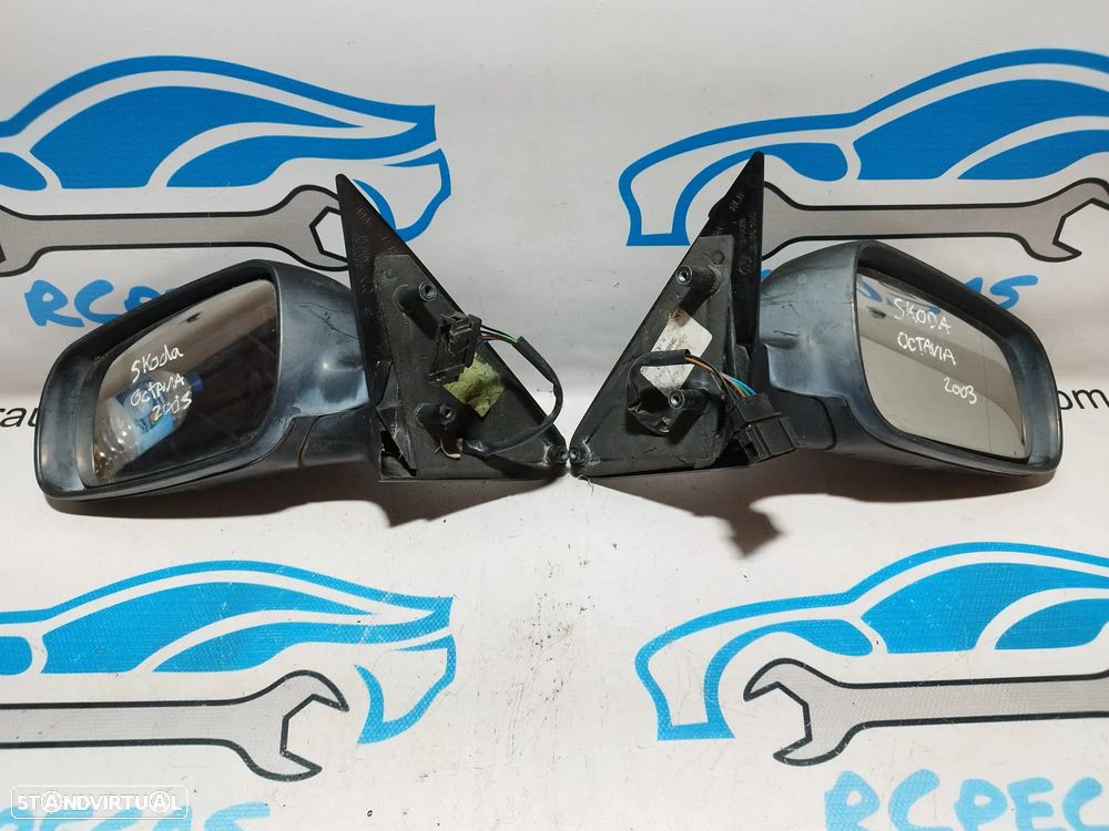ESPELHO RETROVISOR ESQUERDO DIREITO SKODA OCTAVIA I 1 MK1 1U1857501BA 1U1857501 1U1857502CN 1U1857502 ELETRICO AQUECIDO ESPELHOS RETROVISORES - 7