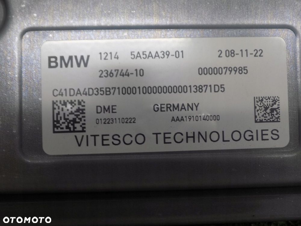 BMW U06 KOMPUTER STEROWNIK SILNIKA ECU 5A5AA39 - 3