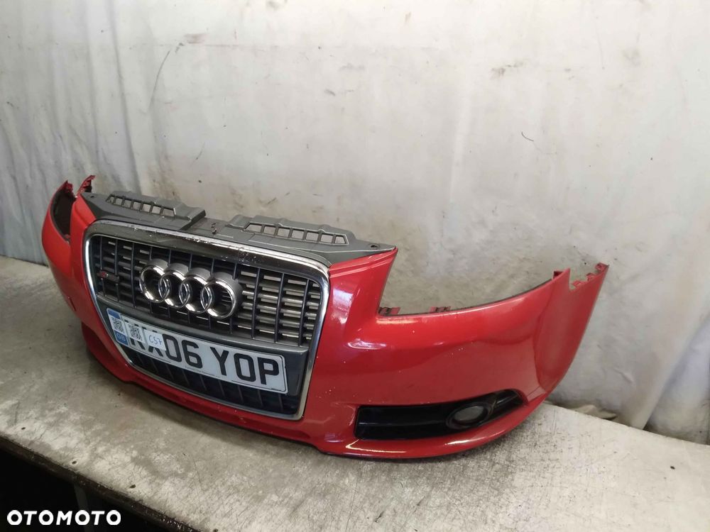 ! ZDERZAK PRZÓD PRZEDNI AUDI A3 8P LIFT FL S LINE S3 8P CZERWONY LY3J HALOGENY - 2