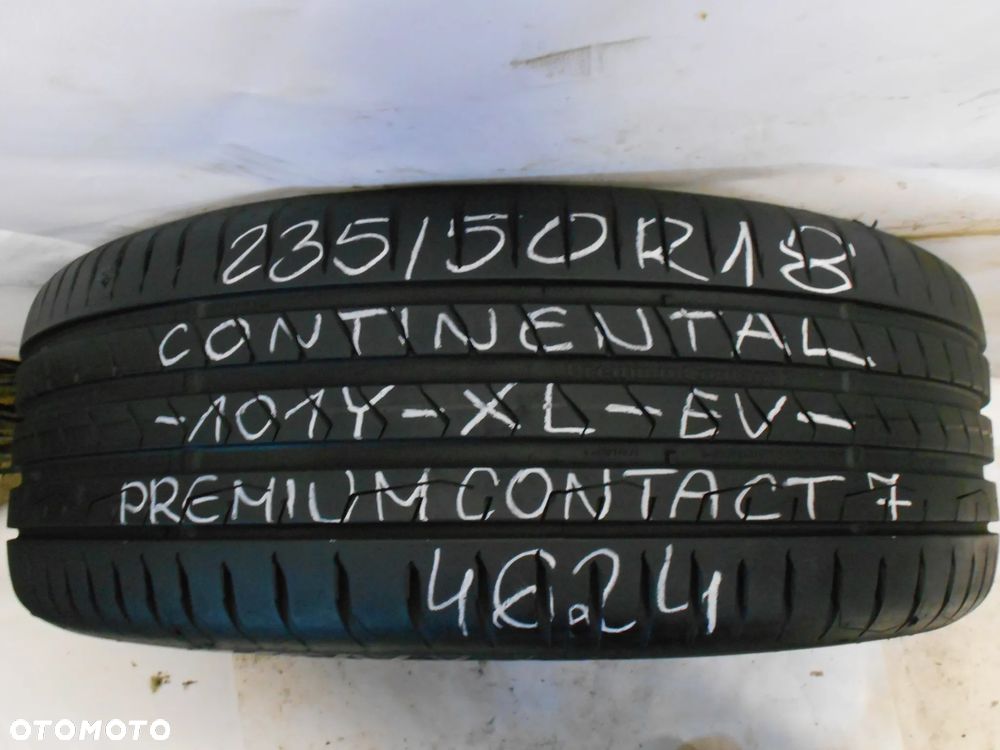 OPONA POJEDYNKA 235/50R18 CONTINENTAL PREMIUM CONTACT 7 XL EV DOT 4624 8MM - 1