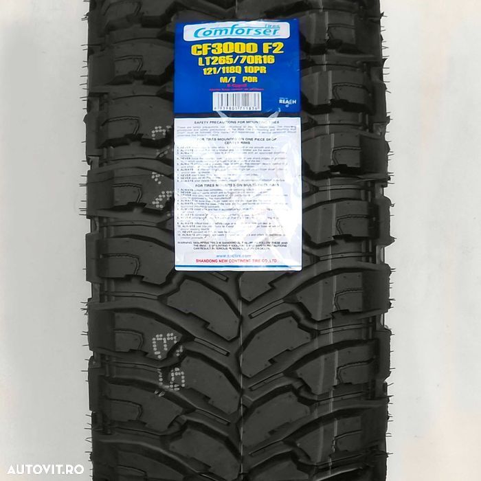 Anvelopa NOUA M+S* M/T Off Road 265/70R16 Comforser CF3000 121/118Q - 2
