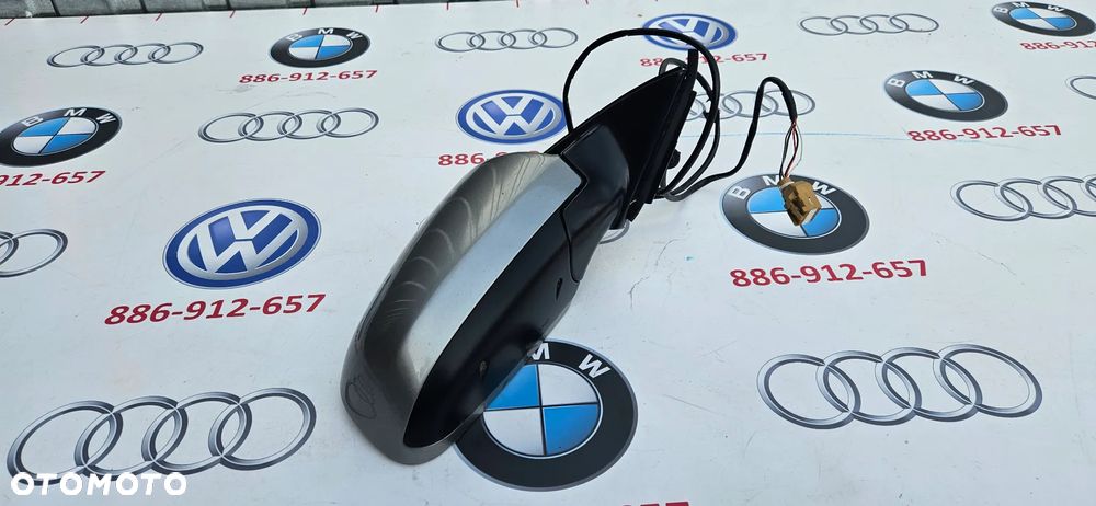 AUDI A4 B6 Lusterko zewnętrzne prawe Lusterko pasażera 5 KABLI Europa Kolor LY7Q - 5
