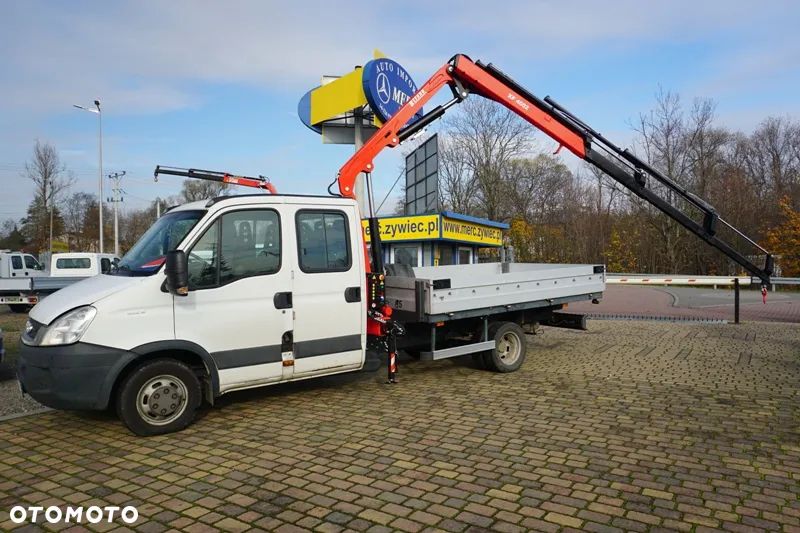 Iveco 45C15 4x4 doka brygadówka skrzynia wywrotka HDS żuraw - 15