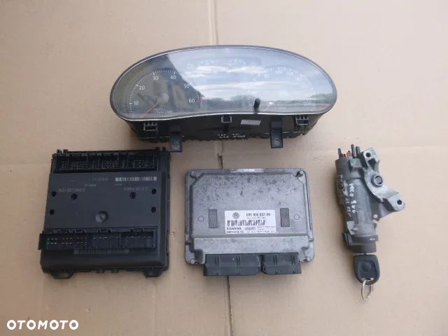 ZESTAW STARTOWY STACYJKA KOMPUTER IMMOBILIZER LICZNIK VOLKSWAGEN POLO 9N LIFT 1.2 05- - 5