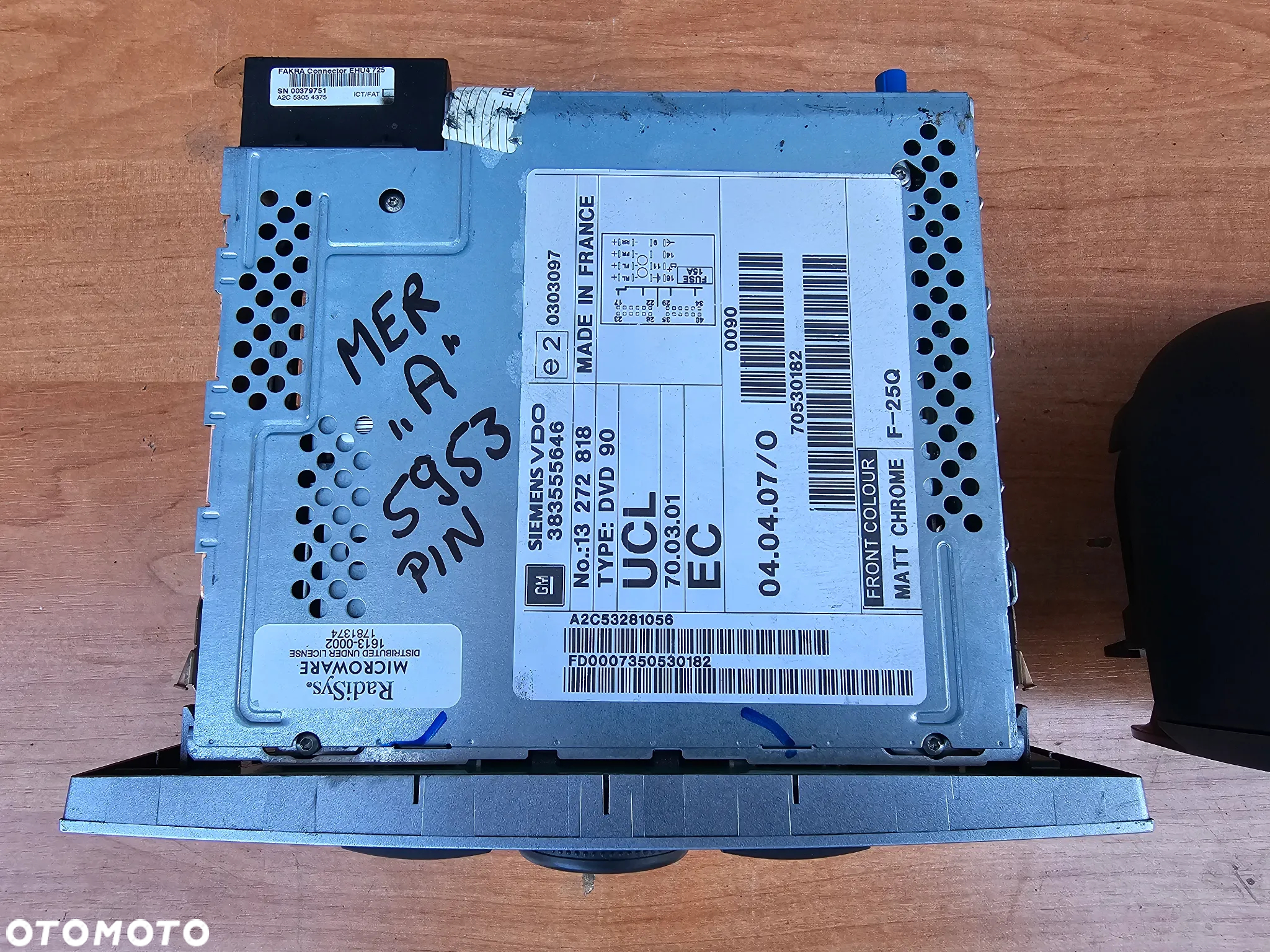 RADIO NAWIGACJA KOLOROWA OPEL MERIVA A DVD 90 NAVI !Z PINEM! - 5