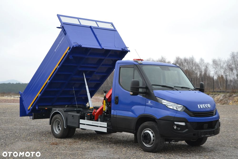 Iveco 72-180 72C18 Nowy 3-stronny WYWROT Kiper Wywrotka Żuraw HDS HC 45A2 SALON PL - 8