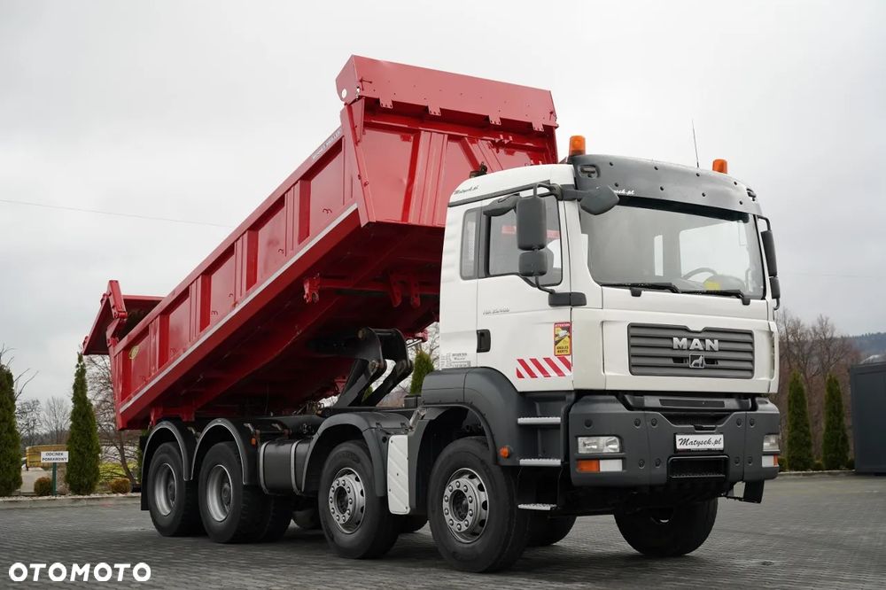 MAN TGA 35.400 / 8X4 / WYWROTKA 2 STR. / HYDROBURTA / HYDROKLAPA / MANUAL / MEILLER KIPPER - 6