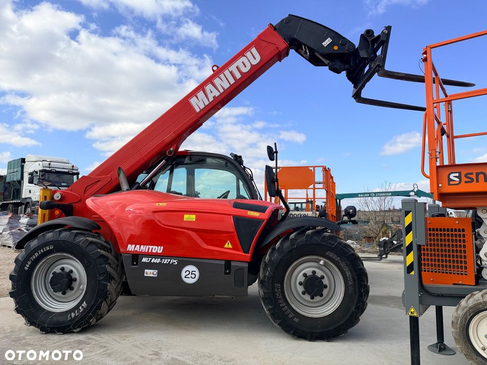 Manitou Ładowarka teleskopowa Manitou Mlt 840 137 PS łyżka widły Merlo 42.7 TF 737 130 Jcb 541-70 Bobcat TL 38.70 rolnicza budowlana KLIMA zaczep hydr - 7