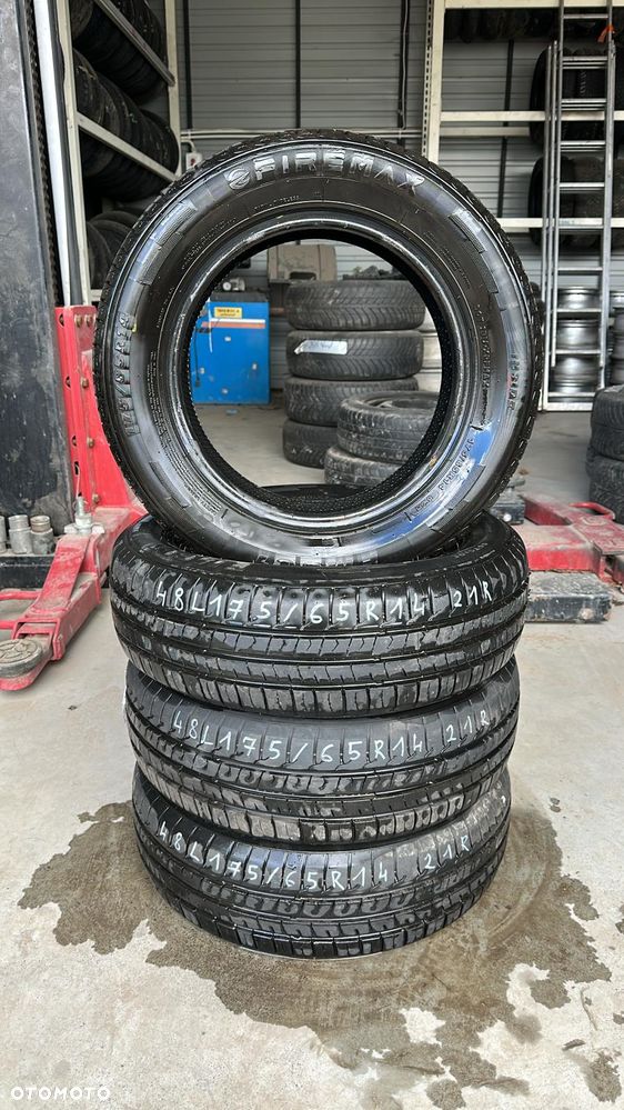 4szt Opony letnie 175/65 R14 2021r 6,2–6,7mm Firemax FM601 Montaż Wysyłka 48L - 1
