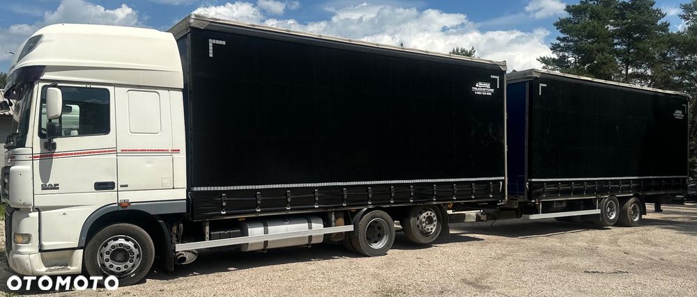 DAF XF 105.460 SSC 6x2 MANUAL RETARDER ZABUDOWA FIRANKA DŁ:7.40m NOWA PLANDEKA!!! LODÓWKA 2xALUTANK OS PODNOSZONA + PRZYCZEPA HIPOCAR TANDEM ZABUDOWA ALUMINIOWA FIRANKA DŁ:8.20m NOWA PLANDEKA!!! OSIE SAF OS PODNOSZONA NOWE TACHO!!! ZESTAW PRZESTRZENNY 120m3 2007r EURO 6 ŁADNY - 3