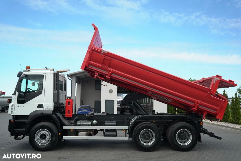 Iveco TRAKKER 450 / 6X4 / BASCULATOR / HIDROCLAPA / HIDROCLAPA / BORDMATIC / CAMION FRONTAL / EURO 5 / - 2