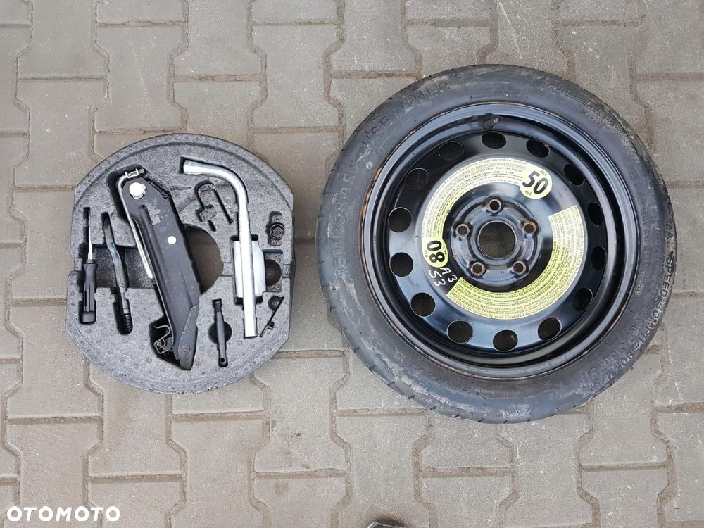 AUDI A3 8P VW GOLF V VI 5 6 KOŁO DOJAZDOWE 16 5X112 LEWAREK - 1