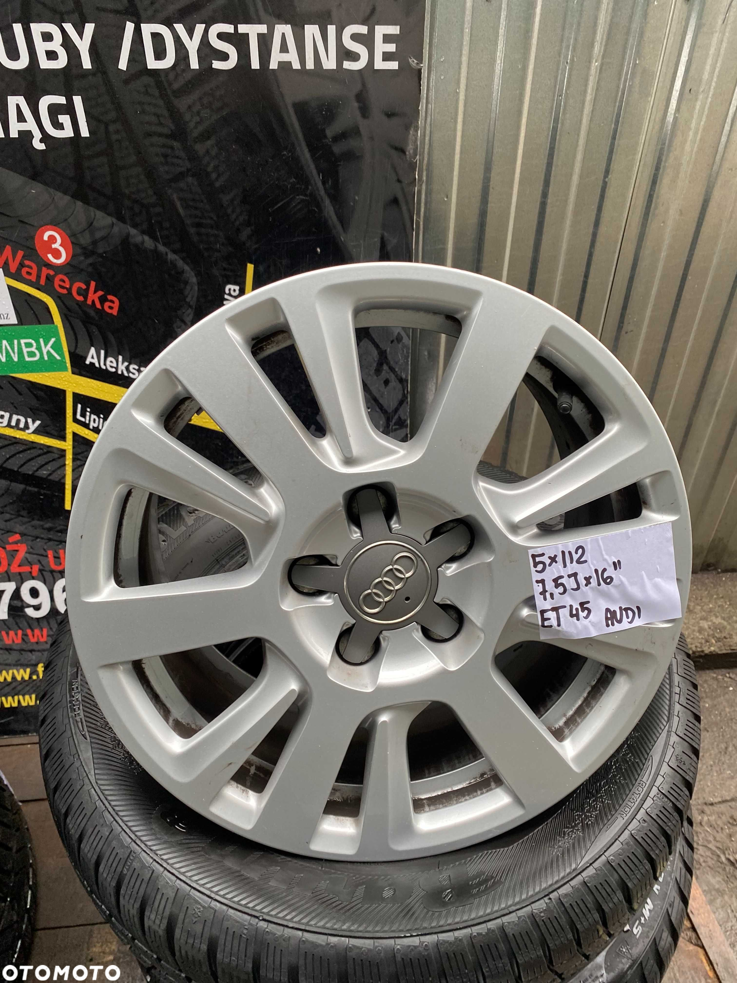 Alufelgi Audi A3 A4 A5 A6 5x112 7,5 J 16 cali ET 45 Montaż gratis !! - 4