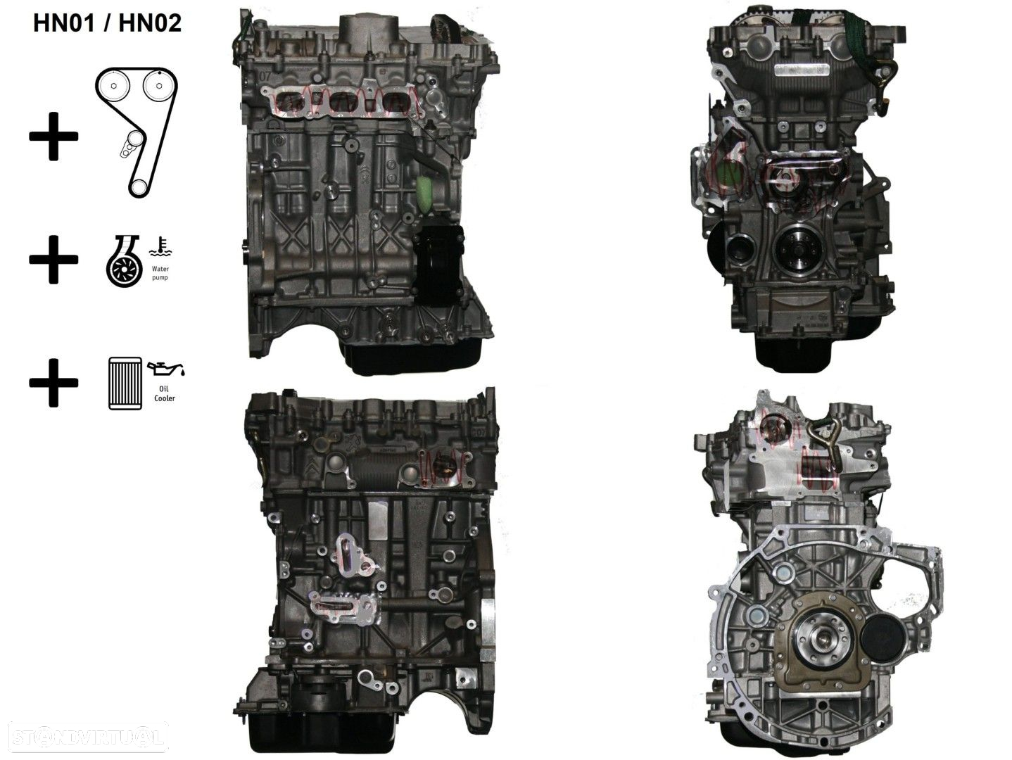 Motor  Reconstruído PEUGEOT 208 1.2 PureTech HN02 - 3