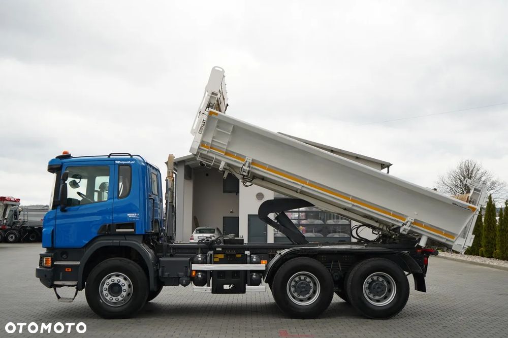 Scania P 410 / 6x4 / WYWROTKA 3-STRONNA / 2x HYDROBURTA / BOARDMATIC / AUTOMAT / EURO 6 - 4