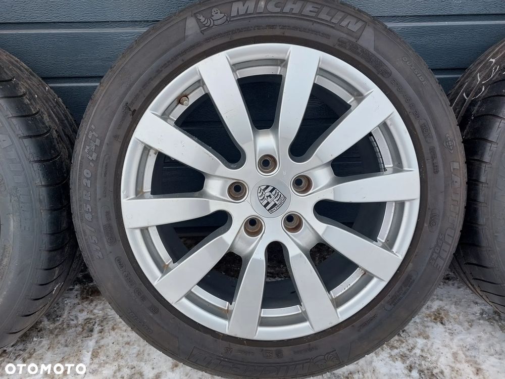 PORSCHE CAYENNE KOŁA FELGI LETNIE R20 9J ET57 5X130 275/45 R20 MICHELIN LATITUDE SPORT NO DOT20 ORYGINAŁ PROSTE ! - 4