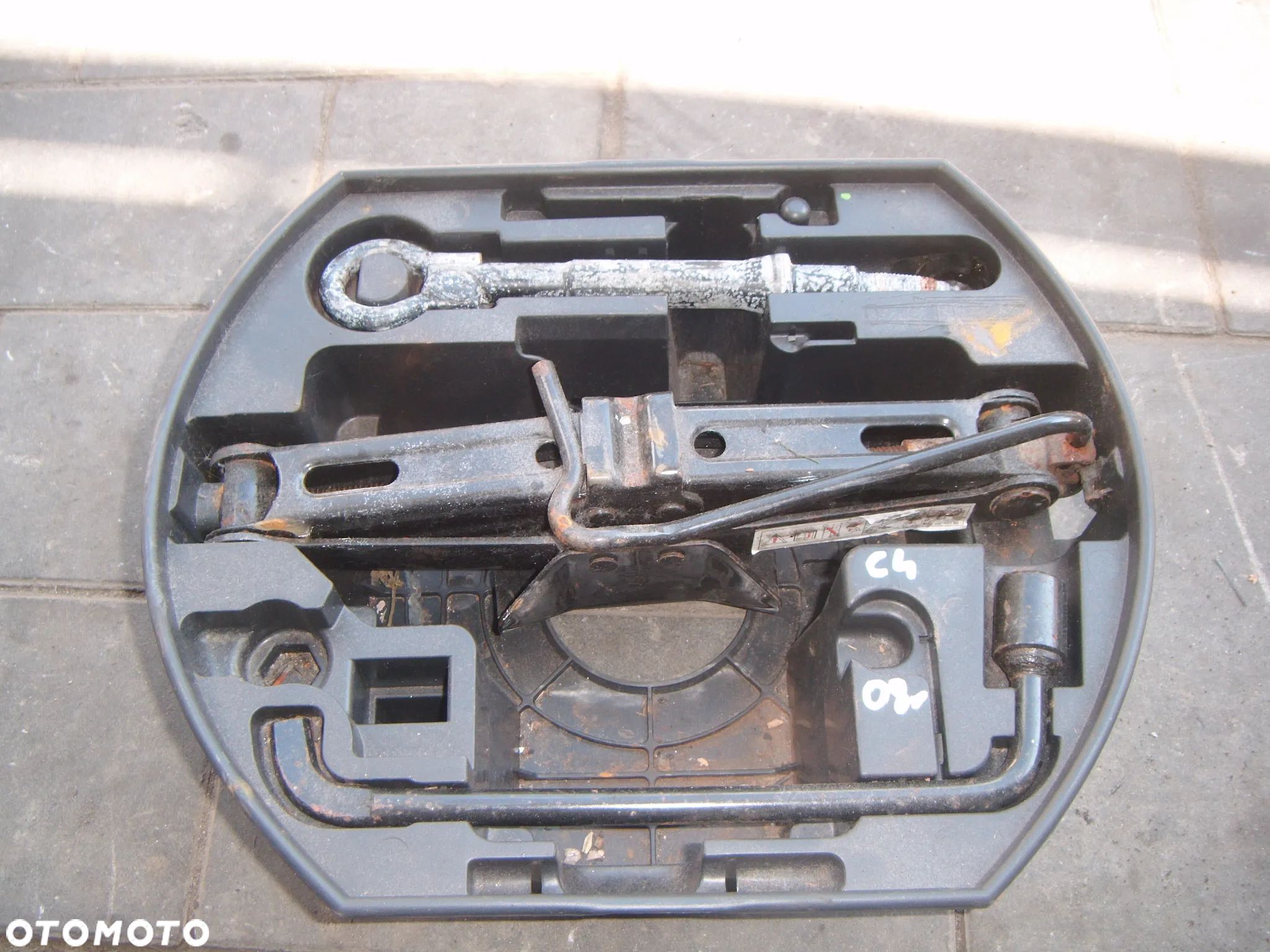 citroen c4 08r lewarek podnoszenia auta klucz hak -zestaw - 1
