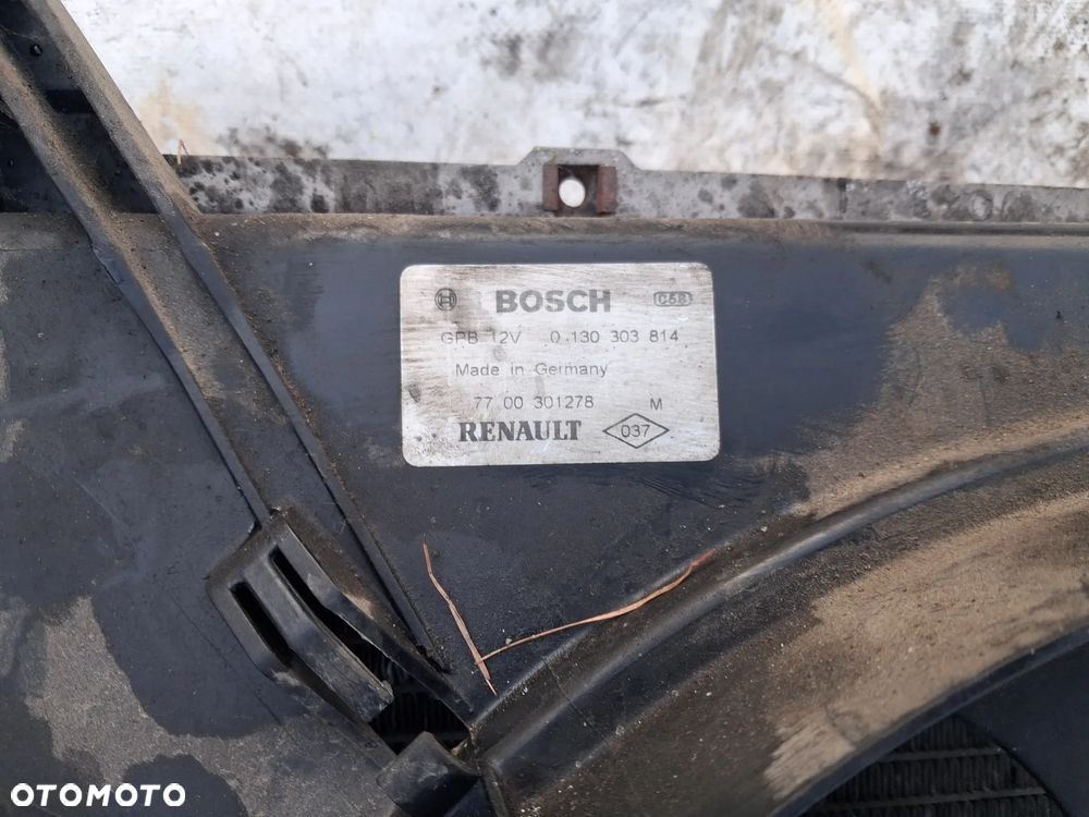 Renault Kangoo 1 I 1.9 D 98-08 chłodnica wody wentylator silnika 7700301278 - 2