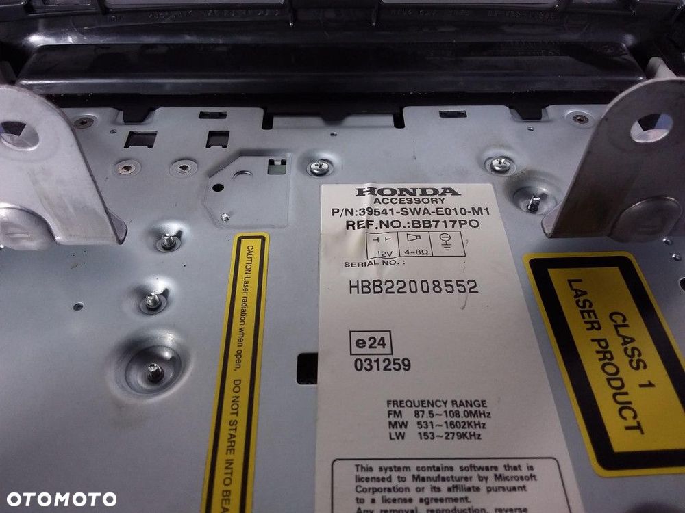 HONDA CR-V III RADIO NAWIGACJA 39541-SWA-E010-M1 - 4