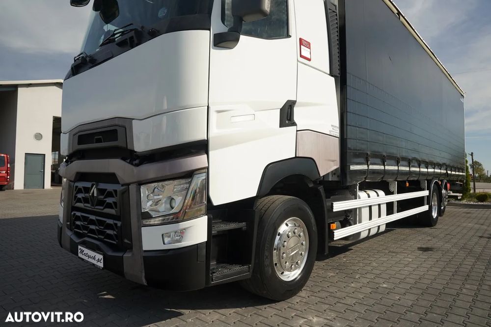 Renault T 440 / 6x2 / PRELATĂ CULISANTĂ (CURTAINSIDER) - 9,5 M / CAMION RIGID / PLATFORMĂ HIDRAULICĂ DHOLLANDIA - 2.000 KG / AXĂ RIDICABILĂ / PODEA REZISTENTĂ (HEAVY-DUTY) / EURO 6 - 11