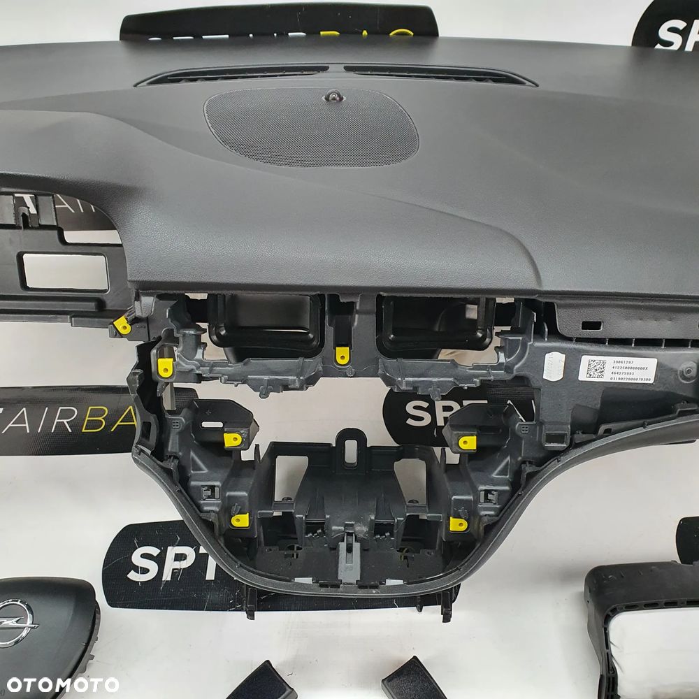 OPEL CORSA E DESKA ROZDZIELCZA KONSOLA KOKPIT PULPIT PODUSZKI AIRBAG AIR BAG NAPINACZE KIT SET - 3