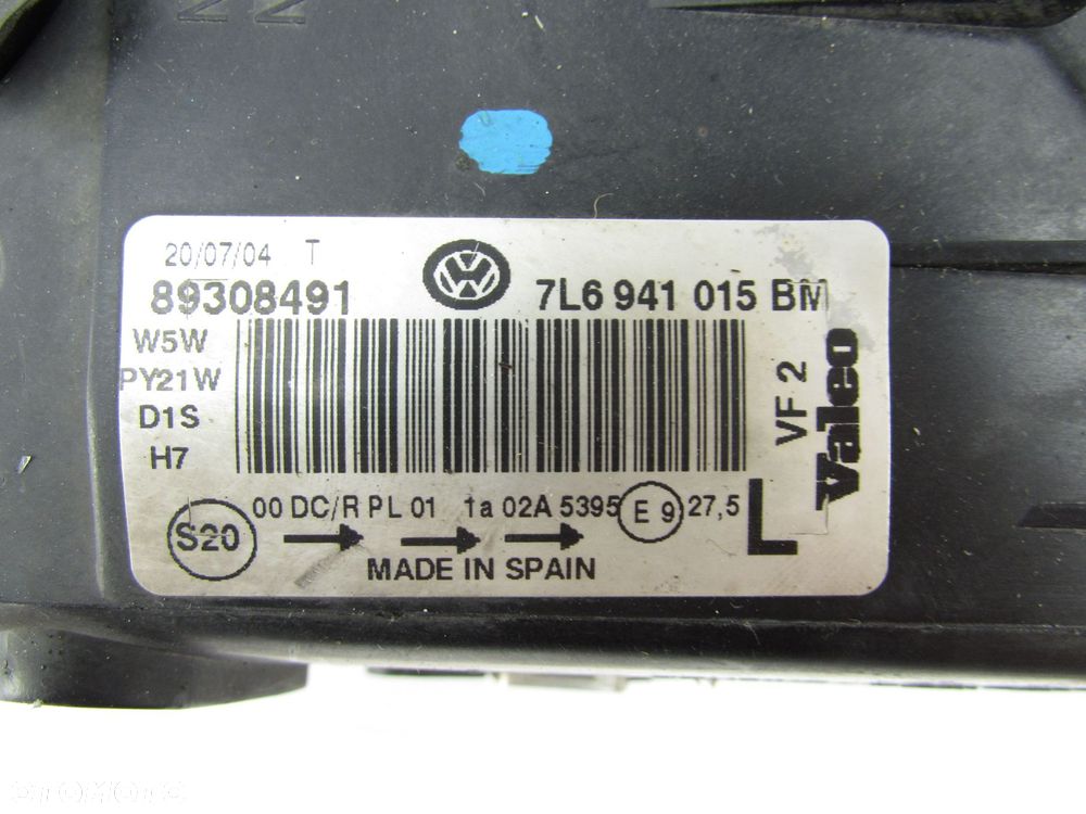 VW TOUAREG 7L 03-10 LAMPA REFLEKTOR PRZOD LEWY XENON SOCZEWKA UK 7L6941015BM - 11