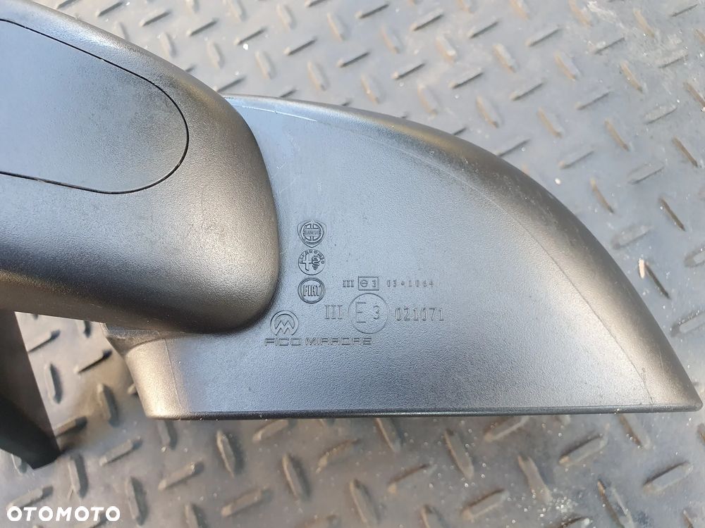 FIAT PANDA III LUSTERKO ZEWNĘTRZNE LEWE MANUALNE CZARNE ORYGINAŁ E3021071 - 4