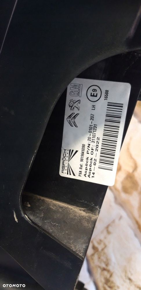 peugeot partner citroen berlingo 3 lift 18\' lewa lampa - 6