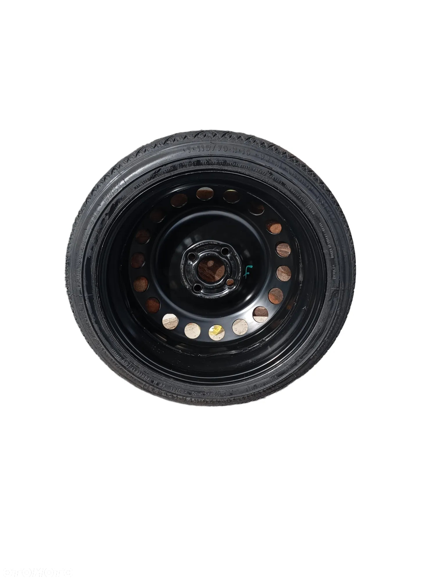 Koło Zapasowe Dojazdowe 115/70 R16 ET:41 4x100 57MM Fiat Opel Astra H 4160027- Gwarancja Wysyłka - 4