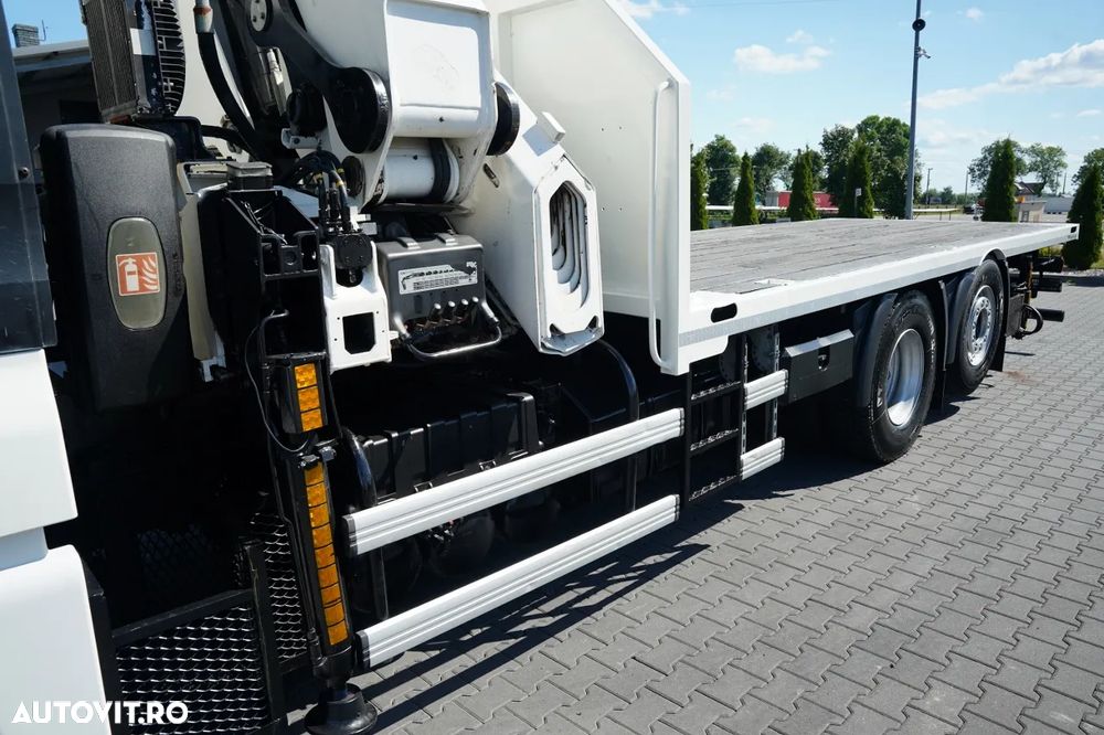 MAN TGX 18.440 / 6x2 / PLATFORMĂ - 6,3 M / HDS HIAB 422 E-6 HIDUO / CAPACITATE MAXIMĂ DE RIDICARE: 12.000 KG / EXTENSIE MAXIMĂ: 16,5 M / TELECOMANDĂ / - 16
