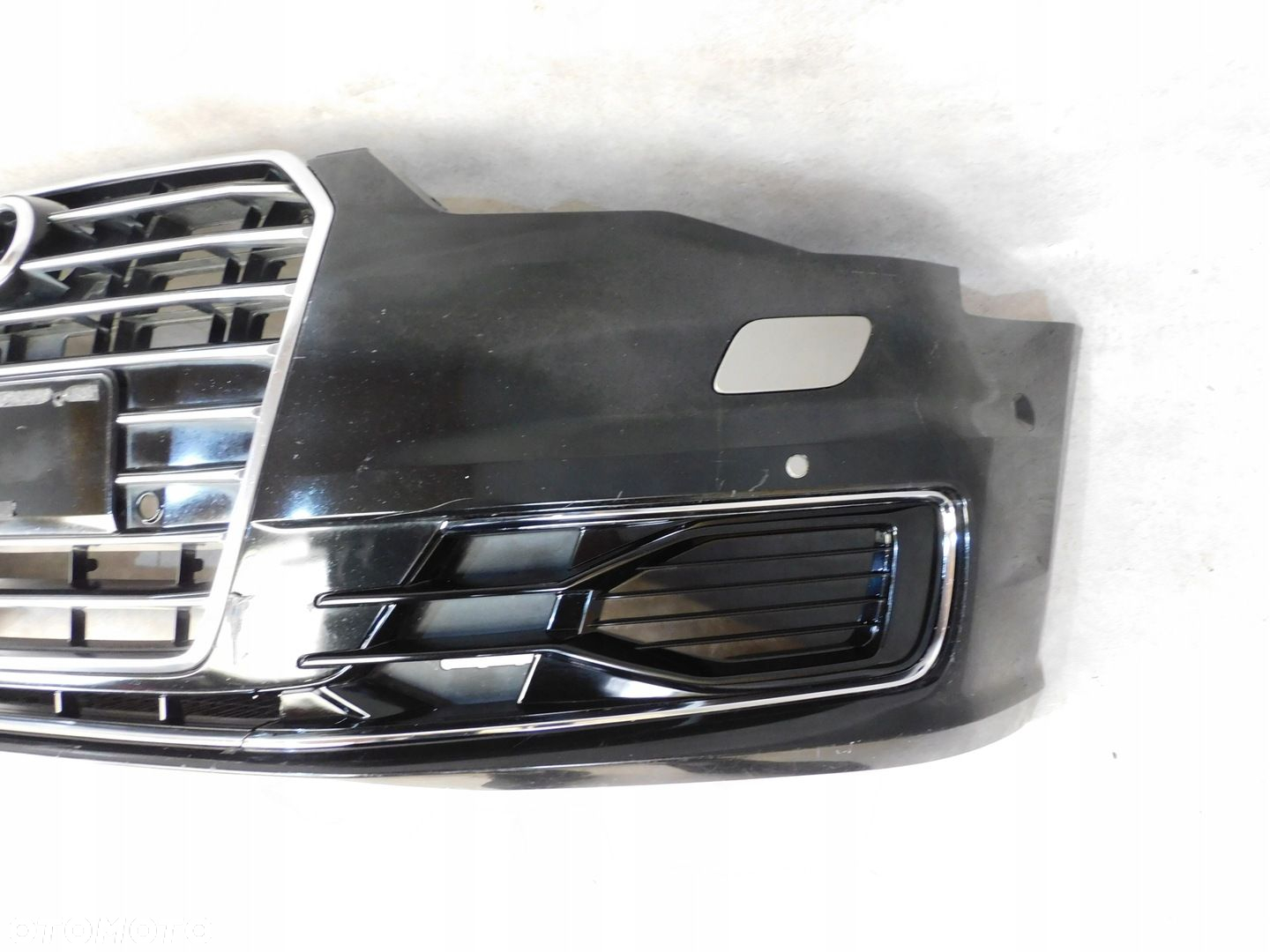 AUDI A6 C7 4G LIFT ZDERZAK PRZÓD PRZEDNI KOMPLETNY ZWYKŁAY CZARNY 6XPDC - 8