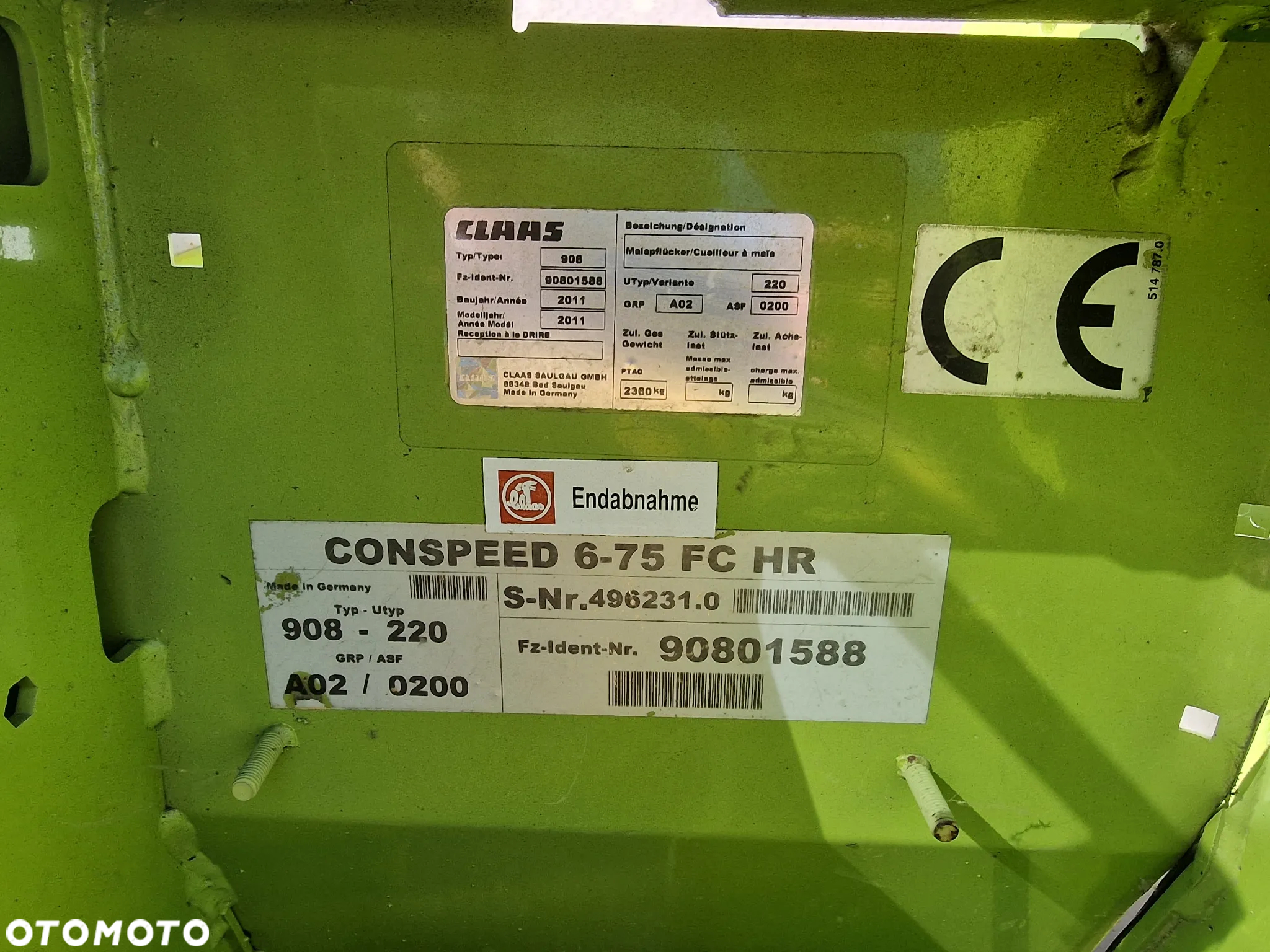 Claas Conspeed 6-75FC, 2011rok - 4