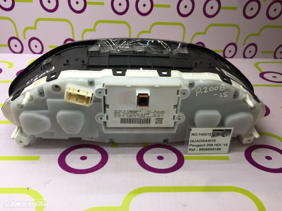 Quadrante Peugeot 208 1.6 116 Cv de 2015 - Ref: 9808559180 - NO740010 - 2