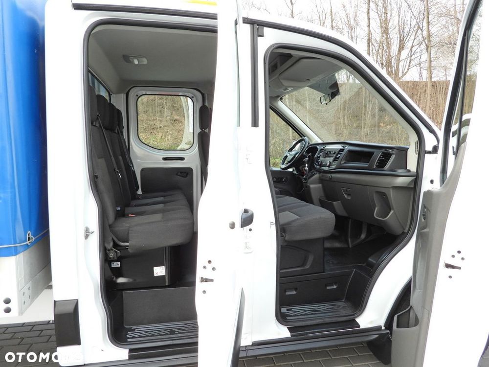 Ford TRANSIT SKRZYNIA PLANDEKA PODWÓJNA KABINA DOKA 7 MIEJSC TEMPOMAT LEDY KLIMATYZACJA  130KM - 33