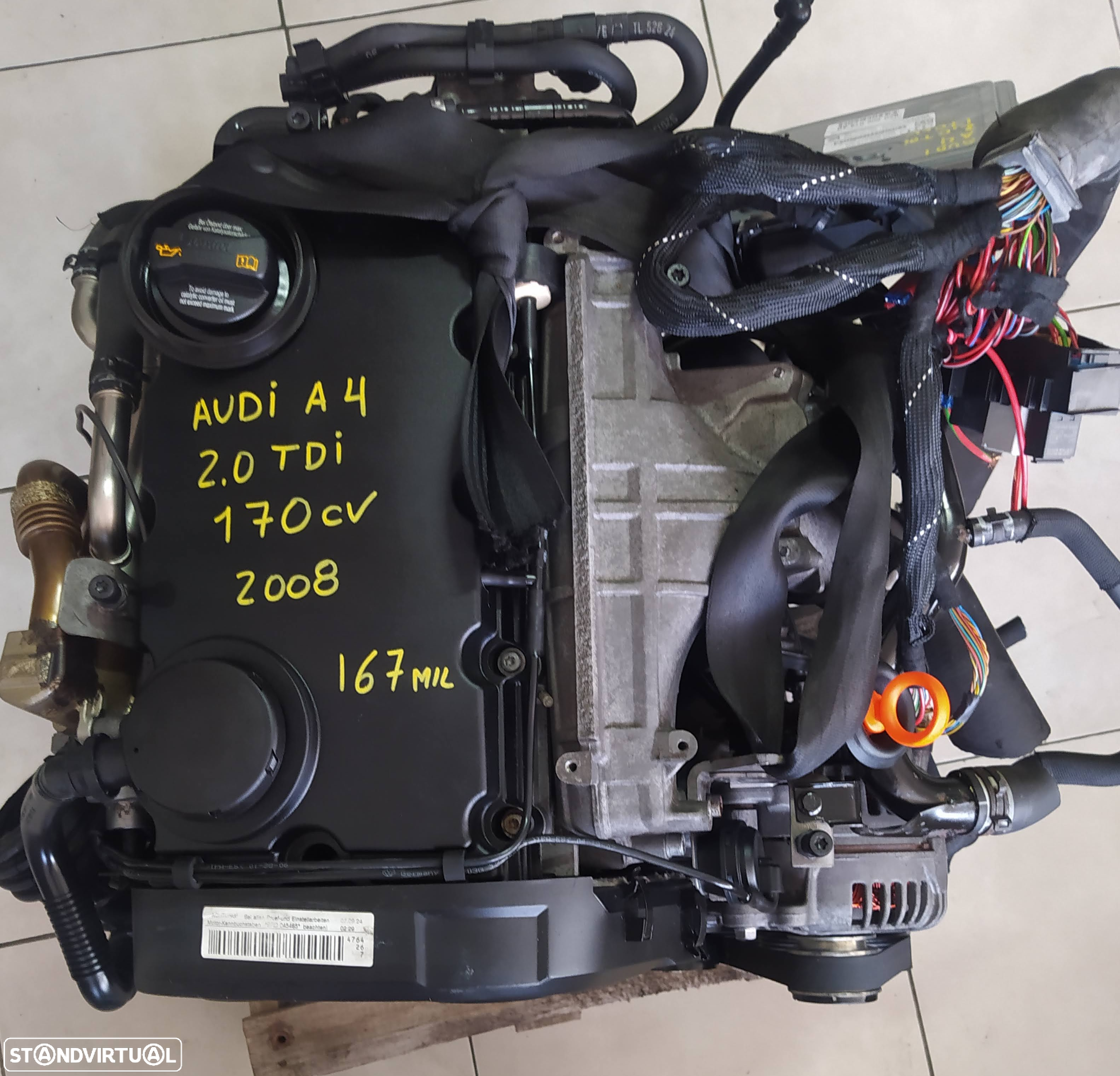 motor audi A4 2.0TDI 170cv BRD caixa 6 velcidades HCK - 10