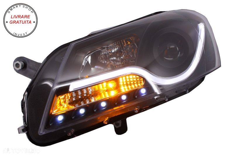 Faruri LED DRL VW Passat B7 (10.2010-10.2014) Negru- livrare gratuita - 6