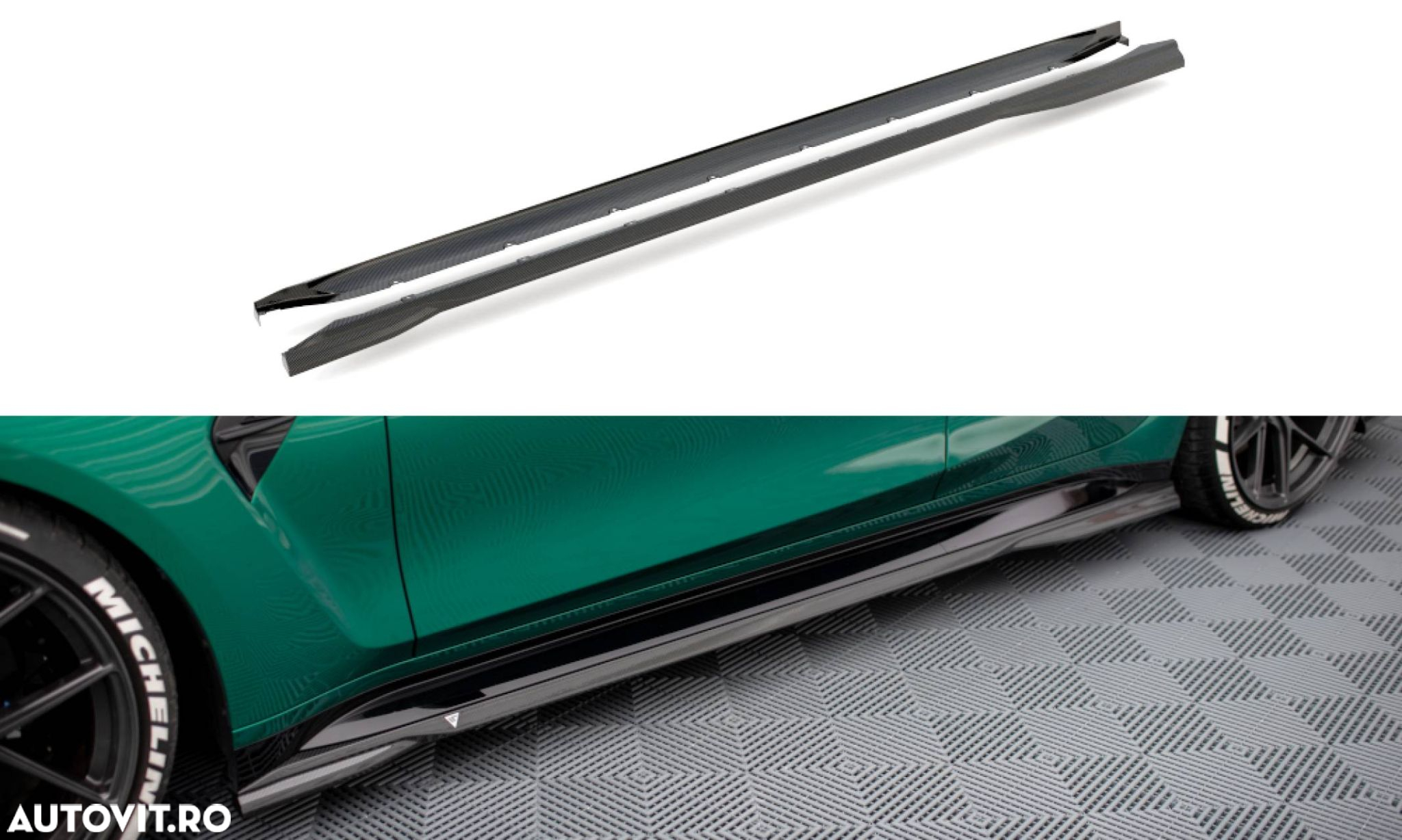 Pachet Exterior Prelungiri compatibil cu BMW M3 G80 Sedan Maxton Design Carbon - 22