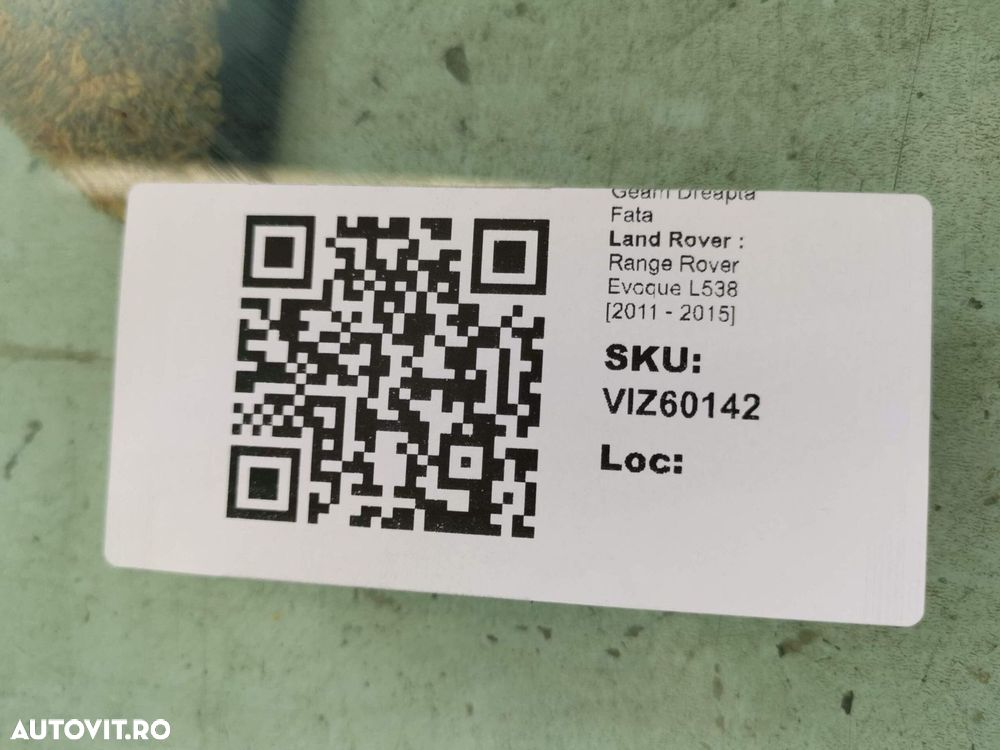 Geam Dreapta Fata Land Rover  Range Rover Evoque L538 2011 2012 2013 2 - 8