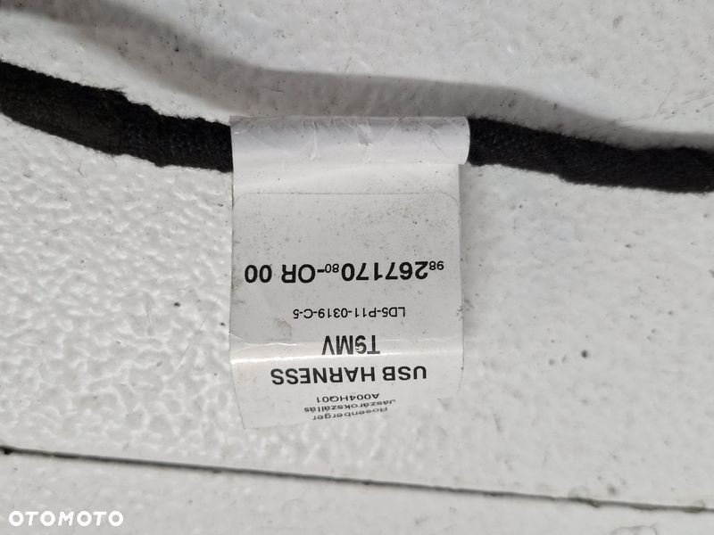 PEUGEOT 308 II 2 T9 KABEL PRZEWÓD USB 9826717080 - 5