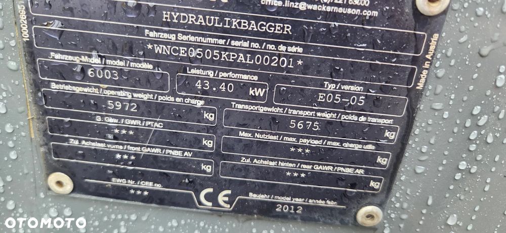 Wacker Neuson <<Wacker Neuson 6003! ROTOTILT !2 łyżki,5500 mtg z Niemiec!>> - 13