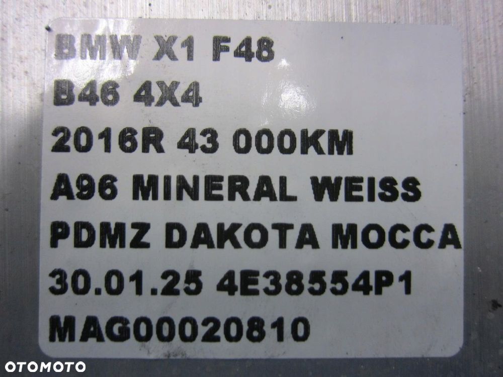 BMW X1 F48 WSPORNIK TYLNY WZMOCNIENIE BELKA ZDERZAKA 7332320 51127332320 - 11