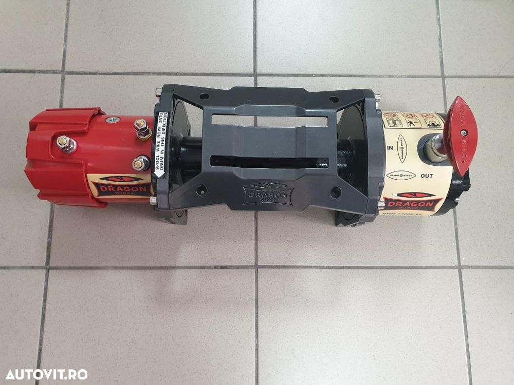 troliu electric dezechipat DRAGON WINCH DWM13000HD (trage 5897kg) la 24V - 2